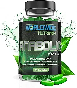 [BRSRMCQYBYJRSDTA] Worldwide Nutrition Anabolic Accelerator – Daily Supplement for Men – 180 Capsules – Supports Energy, Workout Recovery & Muscle Health