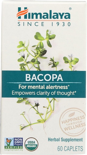 [BRSWY2YFBAIRMGT6] Himalaya Herbal Healthcare Bacopa - 60 Capelli vegetariani