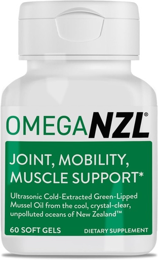 [BRSROAYLBAPAIHL2] Original Omega-3 Joint Support Supplement, Best Natural Muscle Relief, Green Lipped Mussel Oil, 60 Softgels, No Fishy Aftertaste