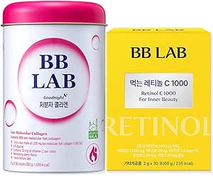 [BRSRAGQROQMBO23Z] [Collagen+VIT C] K-Best Good Night Collagen, Retinol C, Powder Stick Korean Marine Collagen, Fish Collagen, Retinol Vitamin C, Fast Absorption, Fruit Flavored