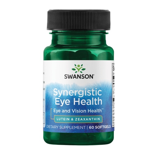 [BRSWGYI5CQIG23LZ] Swanson Synergistic Eye Health - Lutein and Zeaxanthin Supplement - 60 Softgels - Lutemax Lutein 20 mg and OmniXan Zeaxanthin 2 mg for Vision Support