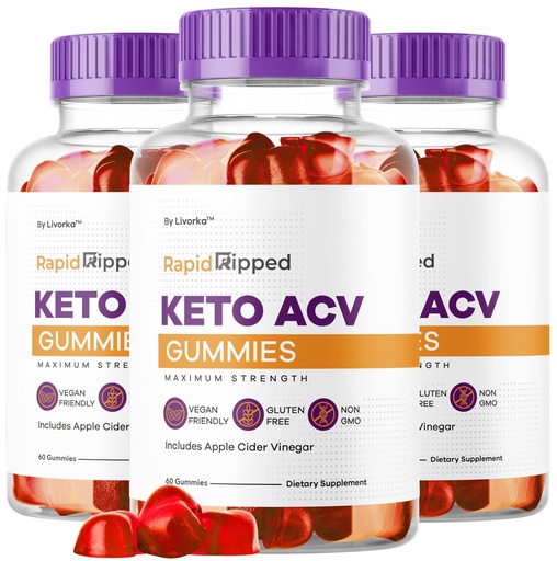 [BRSRA2YBDMFQ2DL3] (3 Pack) Rapid Ripped Keto ACV Gummies Advanced Formula 1050MG, RapidRipped Keto Apple Cider Vinegar Gummie, RapidRippedKeto and ACV Gummys Support, 180 Gummies for 3 Months