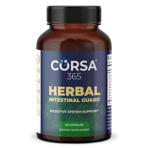 [BRSROZA5DEBBECDB] Herbal Intestinal Support - Supplement for Digestive Health, Gut Balance, Colon Cleanse, and Immune Boost for Men and Women - Diet Complex with Organic Formula - 60 Capsules