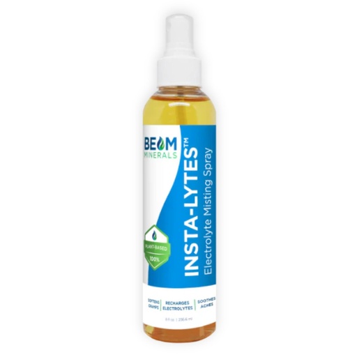 [BRSRMEIECUHQ2CLG] BEAM MINERALS Insta-Lytes | Cramp-Relief Electrolyte Misting Spray | Natural Liquid Electrolytes | Micronutrients Supplement for Cramping, Muscle Aches, and Rash Relief | 8 fl Oz