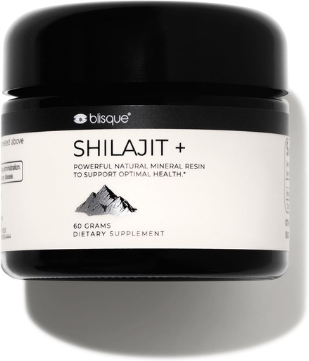 [BRSRMAQQDMIRSAA6] Blisque – Pure Himalayan Organic Shilajit Resina Supplemento | Autentico e Naturale | Grado d'oro A | Contiene acido Fulvico e minerali Trace | 60 Grammi