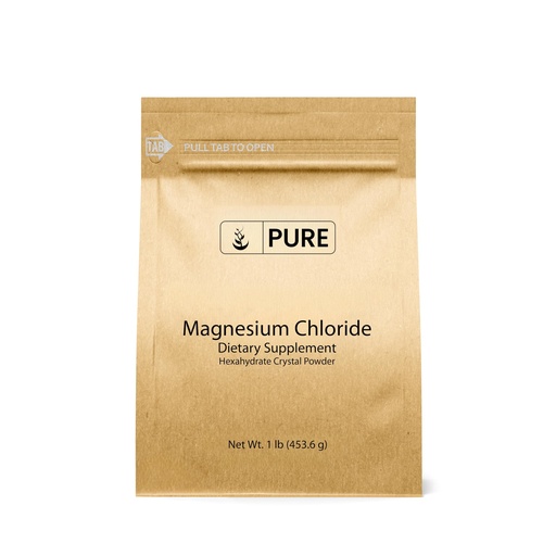 [BRSWGZATDN5BS2D4] Pure Original Ingredients Magnesium Chloride (1 lb), Eco-Friendly Packaging, Crystal Powder, Magnesium Supplement