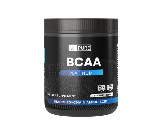 [BRSW2YA3BMMR4DI2] PURE ORIGINAL INGREDIENTS 2:1 BCAA Powder, 14.4 oz, Unflavored, 272 Servings, Always Pure, No Additives or Fillers