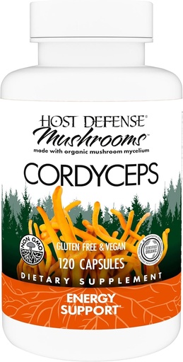 [BRSWIGT5BJ6BU33A] Hoste Defense Cordyceps Capsule - Immune & Energy Supplement - Kidney Health Supplement with Cordyceps - Fitness Supplement to Help Oxigen Uptake - 120 Capsule (60 Servings) *