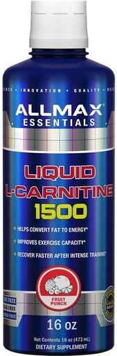 [BRSWGBT6B56RUYD4] อัลแล็ค ของเหลวแอล-คาร์นิทีน 1500 + วิตามิน บี 5 16 Oz / 473 ml (ฟรุตพั้นช์)