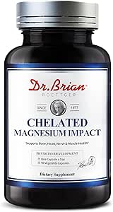 [BRSRA23QBF7GGETB] Dr. Brian Magnesium Supplement | 200mg High Absorption Magnesium Complex for Sleep, Calm, Muscle Relaxer, Natural Energy, Non-GMO 90 Vegetable Magnesium Oxide Capsules