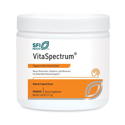 [BRSWGBICOQFRQYL4] Klaire Labs SFI Health VitaSpectrum Powder - Children's Multivitamin/Mineral with 23 Essential Nutrients, Tropical Flavor for Kids, No Copper, Iron, Gluten or Casein (171 G / 30 Servings)