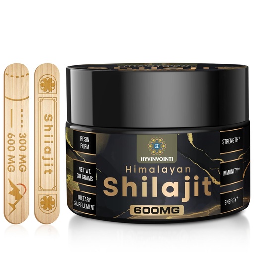 [BRSROGIBDNYG2CD4] 600mg Shilajit Pure Himalayan Organic Shilajit Resin-Shilajit Resin Organic Gold Grade,100% Pure Organic Shilajit for Energy& Immune Support,Rich in Fulvic Acid& 85+Trace Minerals,1 Pack