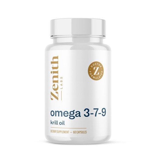 [BRSW2AIYA4CAOC33] Zenith Labs Omega 379 with Krill - Combines EPA, DHA, Omega-7, and Omega-9 - Includes Krill Oil for Max Absorption