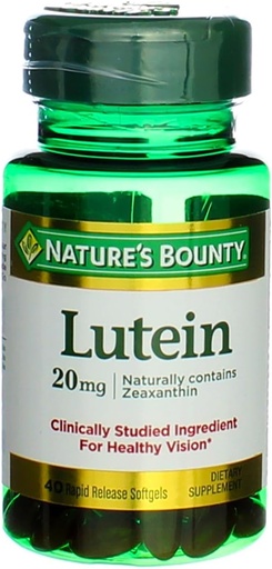 [BRSWIY33A4EAI3I5] Nature's Bounty Lutein -- 20 mg - 40 Softgels