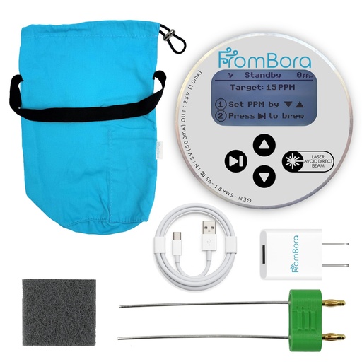 [BRSROFAROACQI2D4] SMART Colloidal Silver Generator Kit – PPM Auto-Stop – 99.99% Pure Silver Rods – Constant Current Machine for True Nano Particles – Active Stirring, LCD, Built-in Laser & TDS Meter