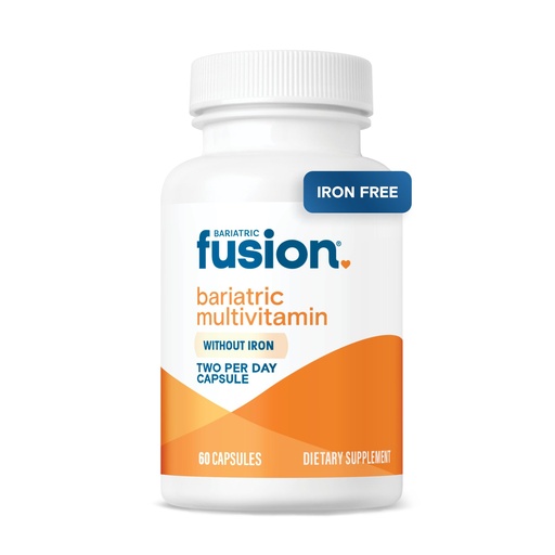 [BRSWGYAZCEHQGET2] Bariatric Fusion Bariatric Multivitamin Without Iron | Post Bariatric Surgery Patients | Iron Free Bariatric Vitamin for Gastric Bypass and Sleeve Gastrectomy | 60 Capsules | 1 Month Supply