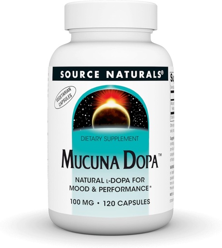 [BRSWIYYZOZ7AOHDY] Source Naturals Mucuna Dopa, for Mood & Performance*, 100 mg - 120 Vegetarian Capsules