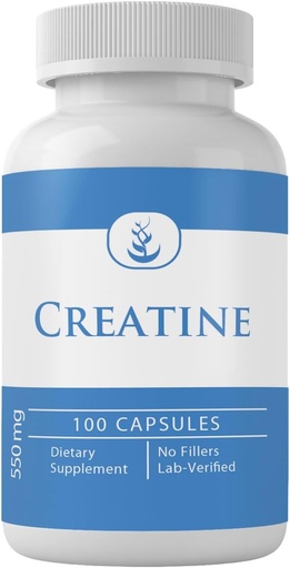 [BRSWYZ35CIGWK2DL] PURE ORIGINAL INGREDIENTES Creatine, (100 cápsulas) Siempre puro, sin aditivos ni artillería, Lab Verified