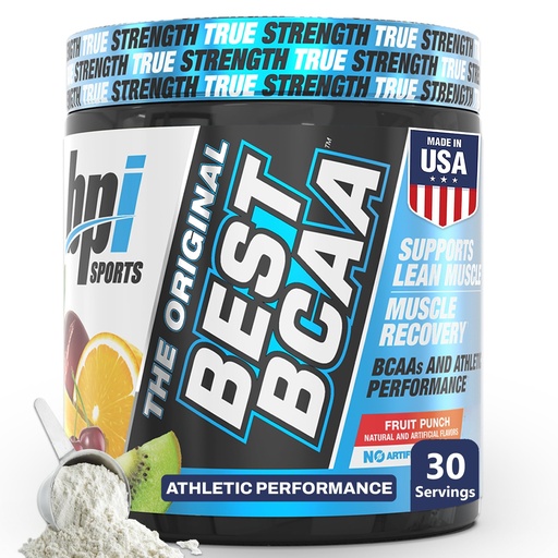 [BRSWIFLYOV6B4A36] BPI Sports Best BCAA Powder - Muscle Recovery Support - Branched Chain Amino Acids | Building Blocks of Protein and Muscle - Post Workout Recovery – Hydration - Fruit Punch, 30 Servings