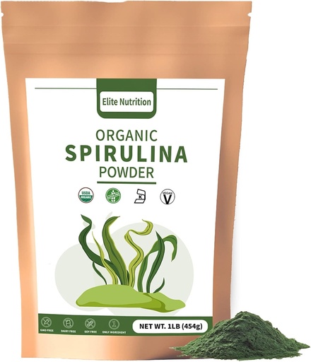 [BRSW2BD6DEORA2YZ] Organinių Spirulina milteliai, Non- GMO, USDA Sertifikuotas, Žaliųjų maisto Boosts Energija, Didelis baltymų, Mineralai, Antioksidantai, ir vitaminai, 1 LB