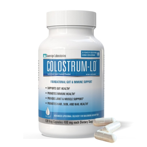 [BRSRMFLQBABBGYDU] Colostrum-LD Colostrum Capsules - 120 Count - Liposomal Delivery