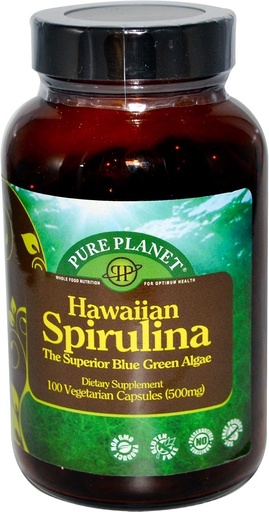 [BRSWIY3YA4OR4CTC] PURE PLANET Spirulina, 100 CT
