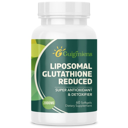 [BRSRMFADOQGWGFDA] Liposomal Glutathione 2000 MG, Superior Absorption, Glutathione Supplement with Hyaluronic Acid + Collagen Peptide + Resveratrol, Powerful Antioxidant, Health Aging, 60 Count