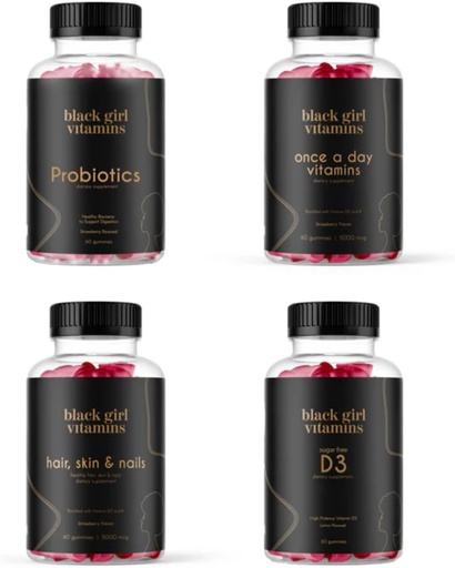 [BRSRAFI3DEMRYCTH] Vitamines de Fille Noire Complete Wellness Essentials