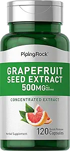 [BRSWYYAKCN7WEADX] Grapefruit Seed, 500 mg (per serving), 120 Quick Release Capsules