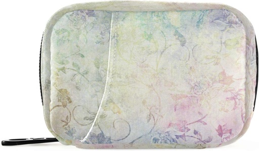 [BRSRMZIBB4NAIDQZ] Pill Box 7 Day Vintage Flower Pill Case Bag Travel Pill Organizer Bag with Zipper Portable Weekly Case Compact Size for Vitamin Supplement Holder