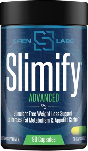 [BRSWIFILAEPGEF3K] Slimify Advanced Fat Burner for Weight Loss - Garcinia Cambogia, African Mango, and Grains of Paradise - Boost Metabolism, Decrease Appetite, and Increase Energy - Stim Free (90 Capsules)