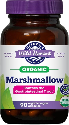 [BRSWIZI6CZ6AK2T2] Oregon's Wild Harvest Marshmallow Organic Herbal Supplement, 90 Count