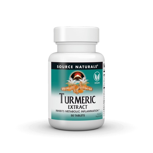 [BRSWIYQYOV6B4AA5] Source Naturals Turmeric Extract - Supports Healthy Inflammatory Response - 50 Tablets