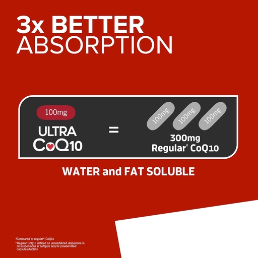 [BRSRMAQ3BYJRGH3A] Qunol CoQ10 100mg Softgels Ultra 3X Better Absorption Coenzyme Q10 Supplements - Antioxidant Supplement for Vascular and Heart Health & Energy Production - 2 Month Supply - 60 Count (Pack of 2)