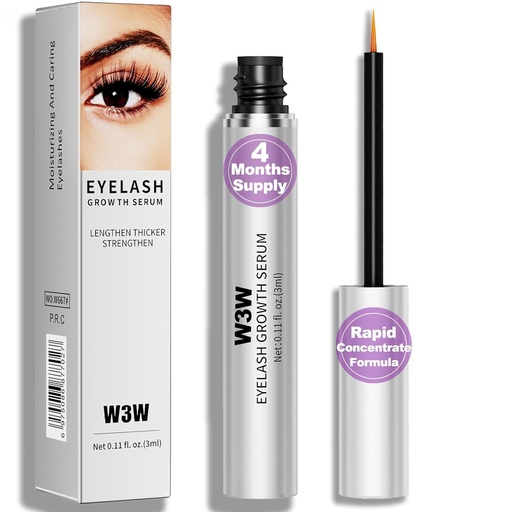 [BRSROAIOAEDRG3LZ] Lash serum-hurtig øyenvippe vekst serum for stronger, sunnere laser og panner, Vegan & Cruelty-Free (1 PCS)