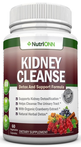 [BRSWKZ3YOEJQ23TG] KIDNEY CLEANSE - Detox and Support For Urinary Tract, Bladder and Kidneys - All Natural Herbal Supplement Formula With Organic Cranberry, Astragalus, Turmeric, Goldenrod, Gravel Root, Juniper and More