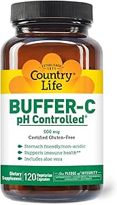 [BRSWIY36BQHQCD32] Country Life Buffer-C 500 mg (veg Caps), 120-Count