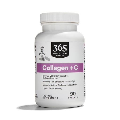 [BRSWGZQBOUNGYF3B] 365 by Whole Foods Market, Collagen Verisol 2500Mg, 90 Count