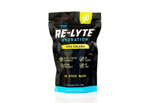 [BRSW2YYLAUHAAC3V] REDMOND Re-Lyte Sugar Free Electrolyte Powder Packets (Pina Colada) 30ct | Zero Sugar Electrolytes, Hydration Packets