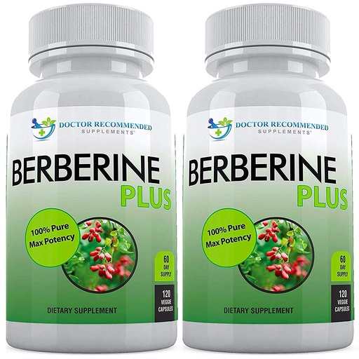 [BRSWY2YLDIPBQHIV] DOCTOR RECOMMENDED SUPPLEMENTS Berberine Plus 1200mg Per Serving - 120 Veggie Capsules Royal Jelly (120 Count (Pack of 2))