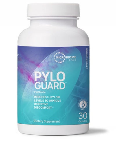 [BRSRAZAKCB4B4CDP] Microbiome Labs PyloGuard - Patented L reuteri DSM17648 to Improve Digestive Comfort - Gut Health & Immune Support Supplement - Postbiotic (30 Capsules)