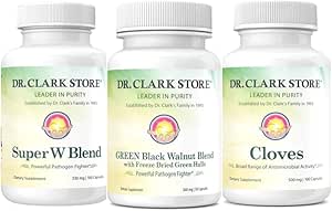 [BRSROHAYABYQYYLP] Dr. Clark Clove, Wormwood & Freeze-Dried Green Black Walnut Hull (3 Items)