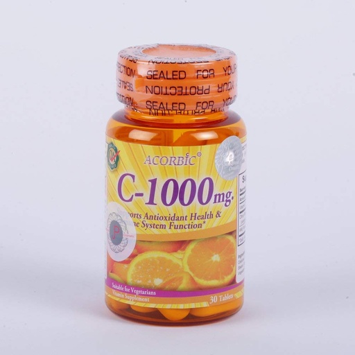 [BRSWIHAACQCAYHLC] 30 Pills Acorbic C 1000 Mg Vittamin C Supplement Bright Clear Faster Whitening Ascorbic Acid
