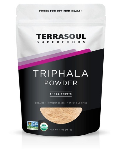 [BRSWKH3RBFYGAC3E] Terrasoul Superfoods Organic Triphala Powder -1 Pound