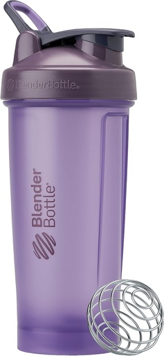 [BRSROFD6CICR4CL7] BlenderBottle Classic V2 Shaker бутилка перфектно за протеинови шейкове и предварително тренировка, 28oz, пълен цвят лилаво