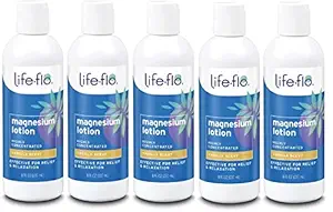 [BRSWKGQADIBQO2TG] Life-Flo Magnesium Lotion - 8 oz (Pack of 5)
