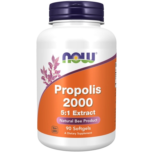 [BRSWGGQTOB7A4D3O] NOW Supplements, Propolis 2,000 (Bee Propolis), 5:1 Extract, Natural Bee Product, 90 Softgels