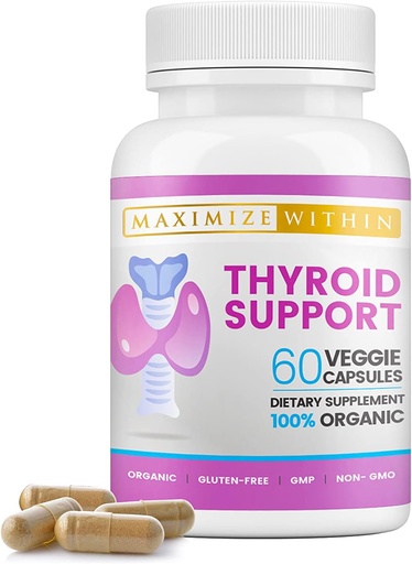 [BRSW2BIKOIJQ4FLV] Thyroid Support Supplement for Women & Men - Focus, Mental Clarity & Energy with Ashwagandha Iodine Zinc Kelp Vitamin B12 L Tyrosine Selenium Copper Bladderwrack- 60 Count