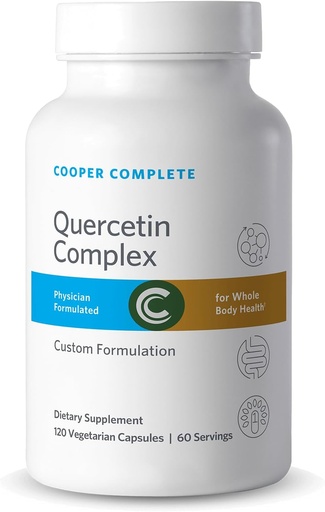 [BRSW2BT4OIIQEEIV] Cooper Complete Quercetin Complex with Stinging Nettles, Bromelain and Vitamin C. 120 Capsules. Pack of 1