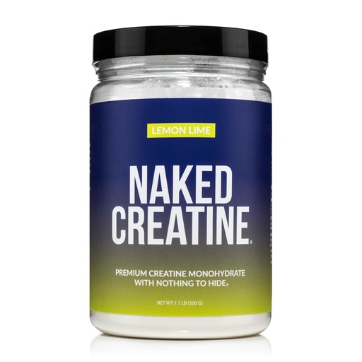 [BRSRAFD6DN5BE3TV] NAKED Pure Micronized Lemon Lime Creatine Monohydrate - 42 Servings - 500 Grams, 1.1Lb Bulk, Vegan, Non-GMO, Gluten Free, Soy Free. Aid Strength Gains, No Additives
